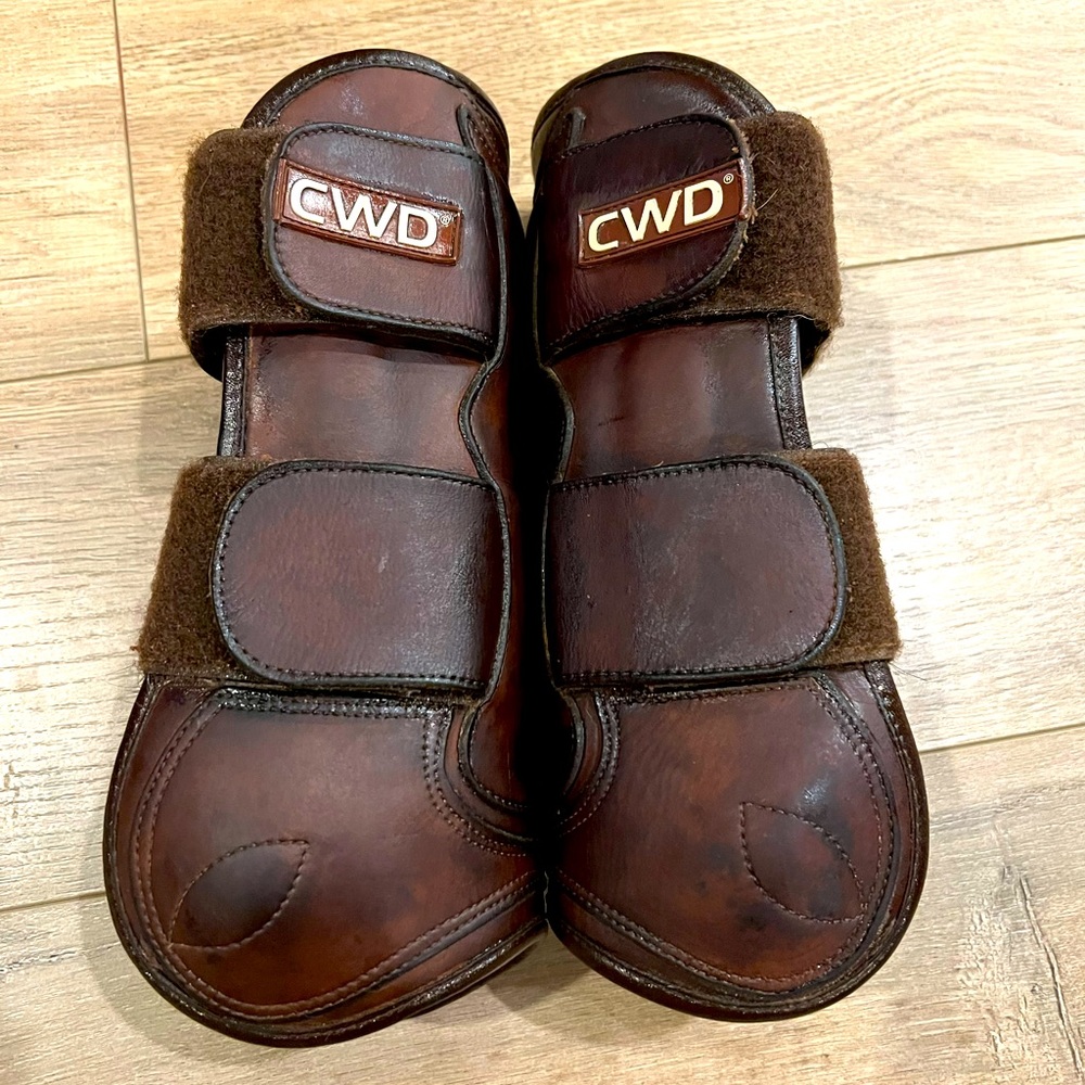 CWD Velcro Leather Tendon Boots - Size 3